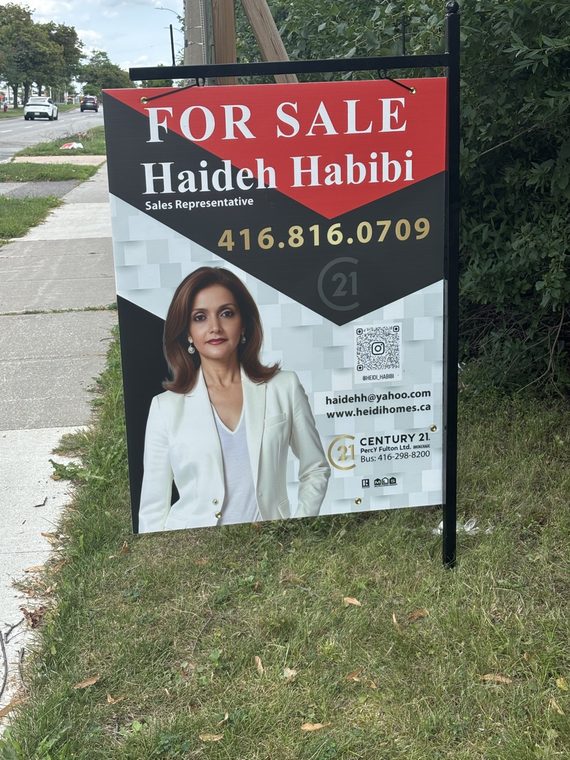 For Sale sign for 9 Muirkirk Rd, North York — listed by Haideh Habibi